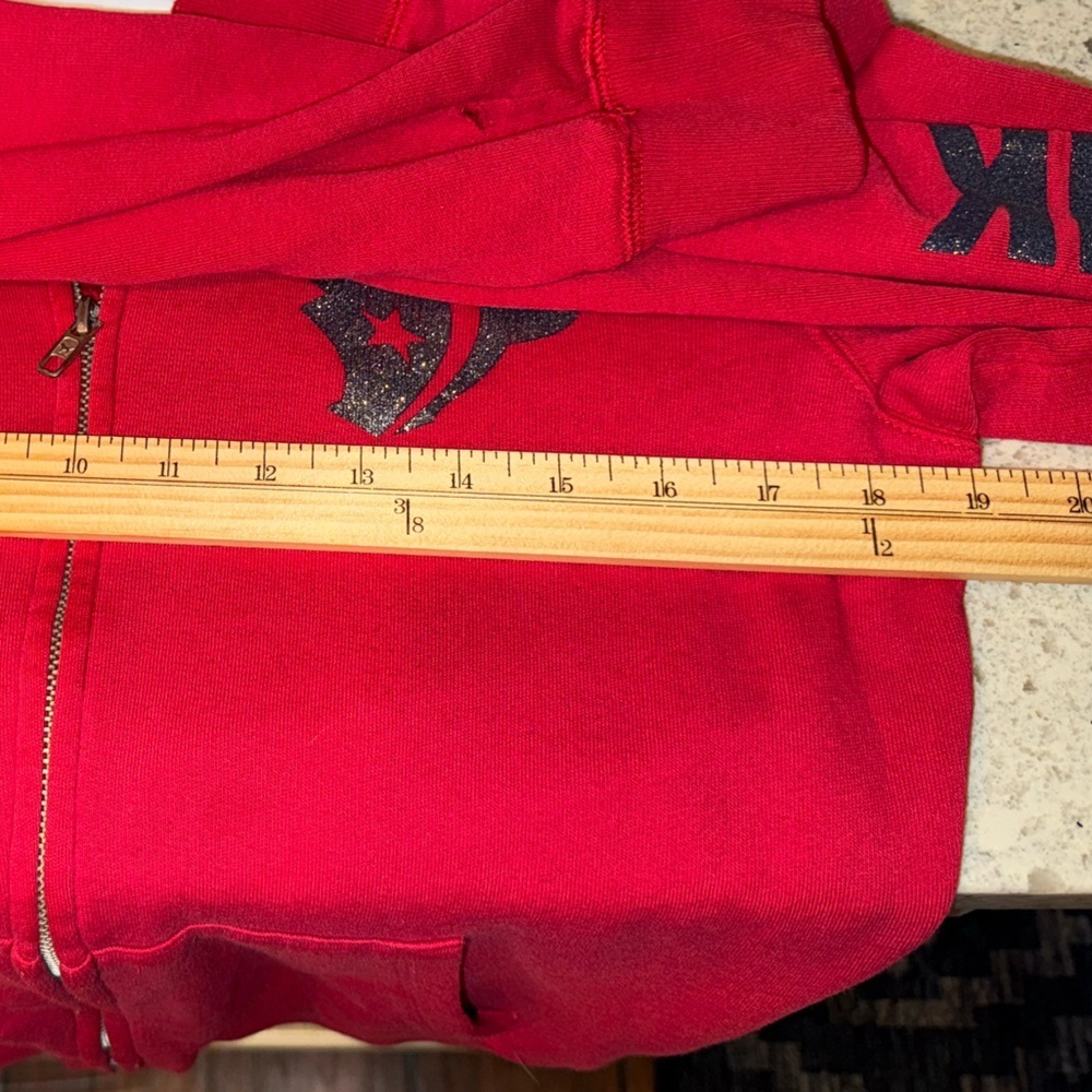 PINK Victoria’s Secret NFL Houston Texans Jacket Hoodie Bling . Size XS - Picture 8 of 10